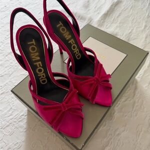 Tom Ford Fuchsia Slingback Heels